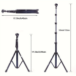 Telefonihoidja 132.08cm Professionaalne Mobiiltelefoni Statiiv Selfie Stick Kaamera.