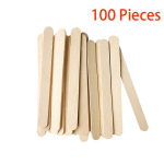 50/100tk, Looduslikud Puidust J&auml;&auml;tisepulgad J&auml;&auml;tise Tarvikud DIY jaoks Pulgad., 100 vienetų