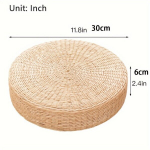 K&auml;sitsi Kootud &Otilde;lek&otilde;rre Futoni Padi - &Uuml;mmargune Zen Meditatsioonipadi Kassik&auml;paga., 1vnt 29,97cm