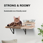 Kasside Ronimiskomplekt: 1 Suur Kassiplatvorm + 91.44 cm Postid + 2 Toidukaussi, K&auml;sitsi Jutest K&ouml;iega., Burlywood
