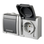 Elektro-Plast kahene pistikupesa Aquant IP55
