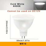 4tk MR16 GU10 E27 E14 LED-pirn Sisevalgustus Dimmable 12W., &Scaron;alta balta 6000K