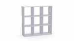 Modulaarne avatud riiul 3x3 VALGE