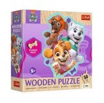 Trefl Puzzle 50 Wooden R&otilde;&otilde;msameelne koerte seltskond 20258