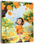 Maalimine numbrite j&auml;rgi Winder Arts "Oranž &otilde;nn", 40x50cm