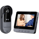 Juhtmeta uksekella sisetelefon koos kaameraga V&auml;lisukell Veekindel 1080P HD WiFi PIR liikumistuvastus &Ouml;ine n&auml;gemine Kahesuunaline heli IP65