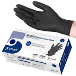 Nitriilkindad Selefa Nitrile Medical Exam Kindad Puudrivaba Must L, 200 tk