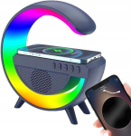 LED-lamp laadija Qi ja Bluetoothiga