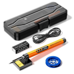 Kaasaskantav USB-jootekolb Reguleeritava Temperatuuriga LCD-ekraaniga., Oranžinė