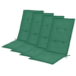 Aiatooli padjad, 4tk., roheline, 120x50x3cm, Roheline
