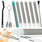 Filter Rosfix Komplekt &ndash; 5x 60 mesh, 1x 30 mesh, Puhastuskomplekt 17in1, Metallist ja plastist