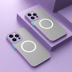 Magnetiline Magsafe Matt Korpus iPhone 15 14 12 13 Mini jaoks., &Scaron;viesiai violetinė