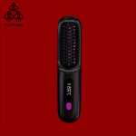 Juhtmeta Sirgendav Juuksehari, Laetav Negatiivse Iooni Kamm Reisimiseks. , Juoda