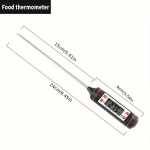 K&ouml;&ouml;gis&otilde;li termomeeter BBQ k&uuml;psetamise temperatuur m&otilde;&otilde;tmine., Juoda【15cm】