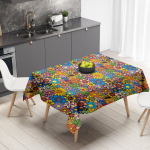 Boho-&Scaron;ikk Lilleline Laudlina - Pestav ja Vastupidav Pol&uuml;ester., 140*140cm