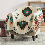 1tk Ameerika Kootud Tekk Boho Tekk Tuttidega Diivanile, 127,0*152,4 cm