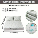 1tk 100% Bambu Kiud Veekindel Madratsikaitse, Jahutav ja Hingav Kudumiga Madratsikate, 3D &Otilde;hkvoodri Kate M&otilde;nusaks Unneks, Pilnas