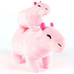 Pehmed (palus) m&auml;nguasjad, 2 tk Capybara Plush, pehmed metsloomade nukud lastele, roosa
