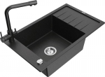 Graniidist k&ouml;&ouml;givalamu Mexen Elias koos segisti ja sifooniga, Metallic black/silver+Black