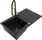Graniidist k&ouml;&ouml;givalamu Mexen Cesar koos segisti ja sifooniga, Black+Black/Gold