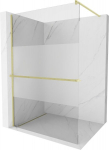 Walk-in du&scaron;isein Mexen Kioto + riiul, brushed gold/poolmatt klaas 70,80,90,100,110,120x200 cm