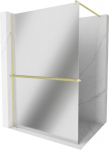 Walk-in du&scaron;isein Mexen Kioto + riiul, Brushed gold/peegelklaas, 110 x 200 cm