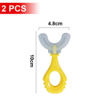 hambahari, pehmest silikoonist U-kujuline hambahari &ndash; treeniv hambahari lastele, lihtsalt kasutatav disain, stiil 1-2-6 vanuses (laps)