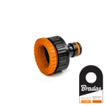 Kraaniliitmik 1" / 3/4" Bradas BLACK LINE
