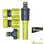 4-osaline komplekt kastmisvoolikutele 1/2" Bradas LIME LINE