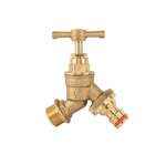 Kraan 1/2" v&auml;liskeermega, klapiga, v&auml;ljund 3/4" Bradasi kiir&uuml;hendusega, messing