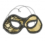Kuldne pitsimask karneval Veneetsia ball