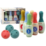 Arcade Game Set of 6 Colorful Bowling Pins