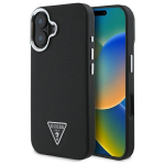 Guess GUHMP16MPGTSPSK iPhone 16 Plus 6.7" czarny|black hardcase Grained Triangle MagSafe