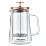 Klausberg KB-7723 klaasist teekann pressiga, 350 ml