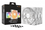 be quiet! LIGHT WINGS LX 140mm PWM valge ventilaatori komplekt (3 tk) arvutikorpusele