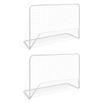 vidaXL jalgpalliv&auml;ravad, 2 tk, 182 x 61 x 122 cm, teras, valge