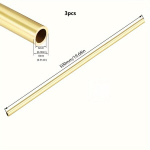 1-3tk Messingist Toru L&auml;bim&otilde;&otilde;t 2-20mm Pikkus 500mm &Otilde;mblusteta &Uuml;mmargune Toru, 9x7x500mm 3vnt