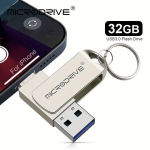 USB pulk 32GB 64GB 128GB 256GB M&auml;lupulk IPhone/OTG 2-in-1 USB 3.0., Sidabrinis