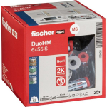Fischer 572925 DuoHM 6x55 S PH TX T&uuml;hikbody kinnitus 55 mm 25 tk(s)