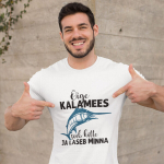 T-s&auml;rk "Vaid &otilde;ige kalamees", Punane 76429/3-7131-4004