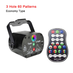 (60 mustrit) Disco Light RGB LED Laser Stage Beam tuled Heli aktiveeritud peovalgustid strobe v&auml;lguefektiga USB toiteprojektori lamp &Ouml;&ouml;tuled ja Amb, (60 modelių)