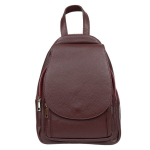 Collina naiste seljakott Itaalia nahast - Praktiline ja ruumikas paljude lahtrite ja turvalise t&otilde;mblukuga - 2 peamist lahtrit - Ideaalne igap&auml;evaseks kasutamiseks - Burgundia v&auml;rvi