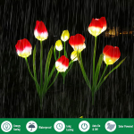 Solar Garden Tulip LED lillevalgustid, Garden Art Deco valgustid, p&auml;ikeseenergia tulbi valgustid