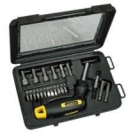 Articulated Pistol Ratchet Bit Screwdriver - 25 pcs