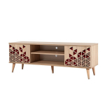 TV-laud Kalune Design 863(I), punane/tamme v&auml;rv