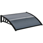 Varikatus, esikuvarikatus, varikatus sissep&auml;&auml;sudele ja akendele, 100L x 75S x 23K cm, must, Juoda