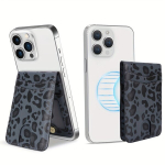 PU Kunstnahast Mobiiltelefoni Magnetkaart Hoidja &Otilde;huke Krediitkaardi Hoidja.