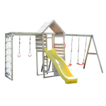 Puidust laste m&auml;nguv&auml;ljak koos kiige, lium&auml;e, ronimisv&otilde;rgu, Wendi Toys M42 Climb Tower Set