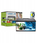 Dekoratiivne akvaarium Aquael Leddy 40 Day&Night 2.0 25 L, must, koos varustusega