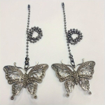 2tk Vintage Liblika Laeventilaatori T&otilde;mbeketi Pikendused Helmega T&otilde;mblukuga Lisatarvikud